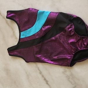 Danskin Leotard, Size 4/5,Multi color,purple&teal